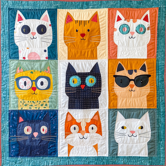 Colorful Cats XR0402008CL Quilt