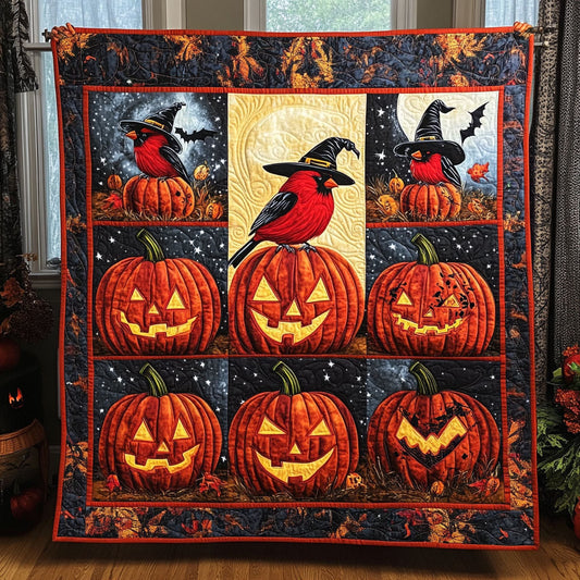 The Spooky Cardinal WY2008032CL Quilt
