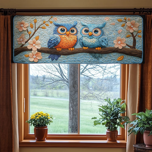 Couple Owl WX1705005CL Quilted Valance