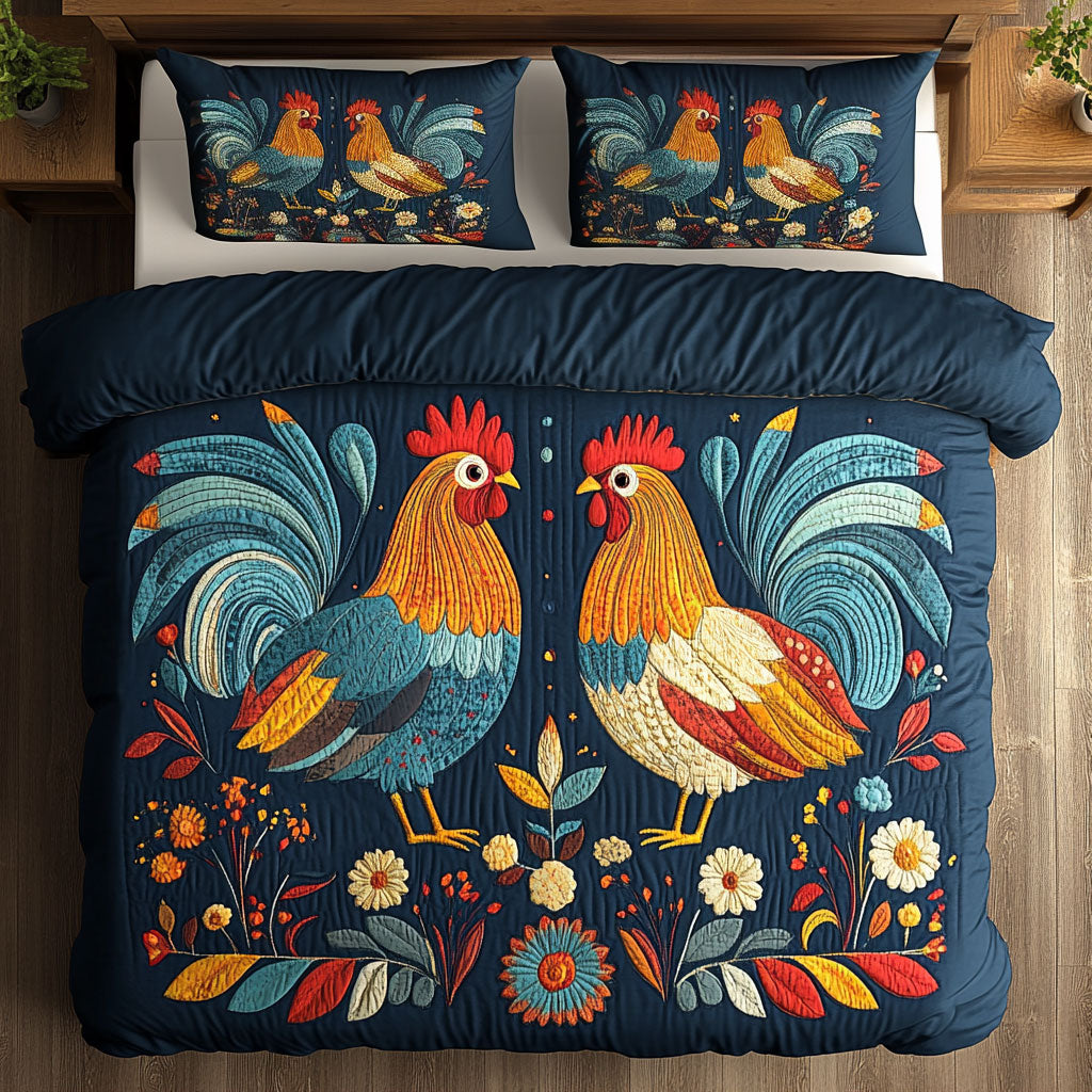 Sunny Bloom Chicken WN1411118CL Duvet Cover Set