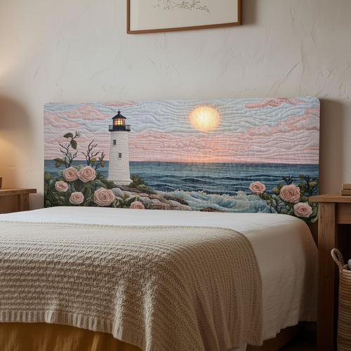 Rose Bloom Lighthouse CW1512026CL Quilted Headboard Slipcover