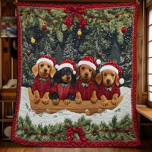 Christmas Dachshund CW1211005CL Quilt