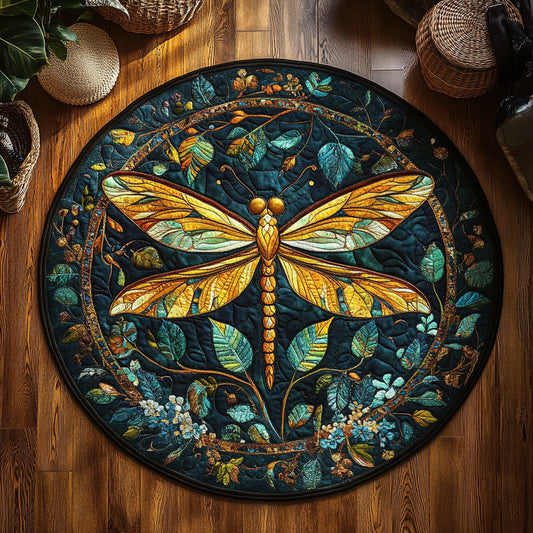 Mystic Wings Garden WY3006126CL Quilted Round Mat