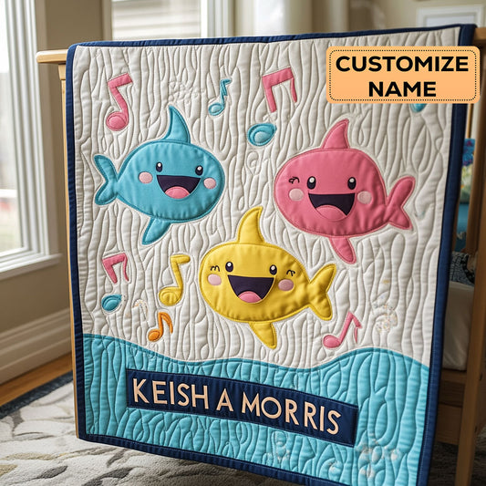 Singy Fins CP1807050CL Personalized Baby Quilt