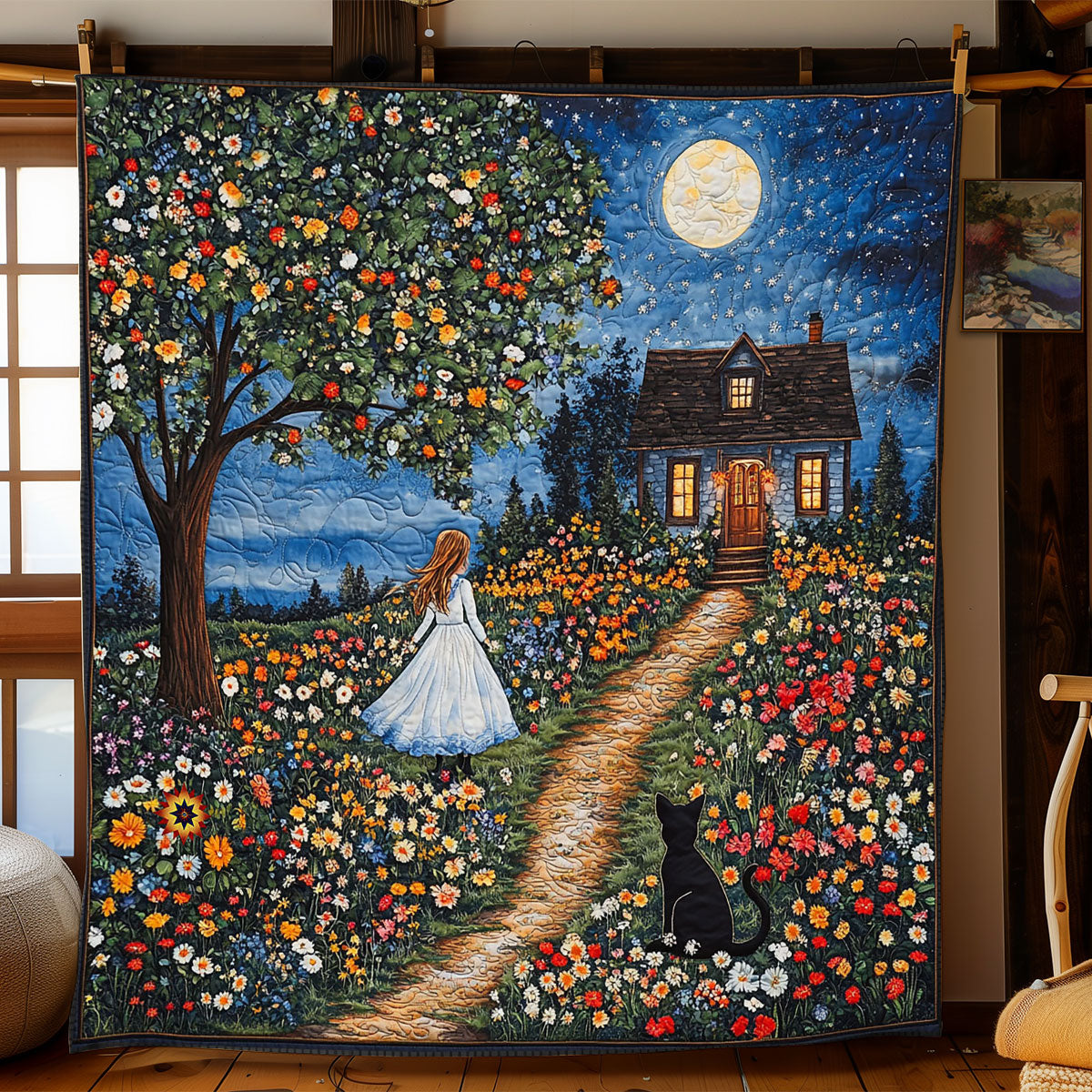 Night of Bloom WJ2412012CL Quilt