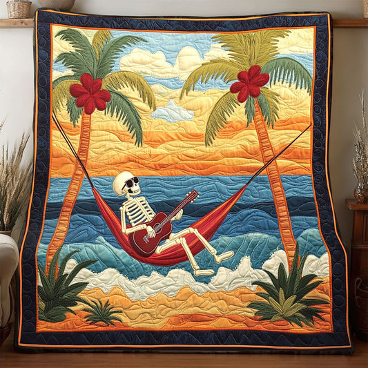 Summer Beach Skeleton WP0304026CL Quilt