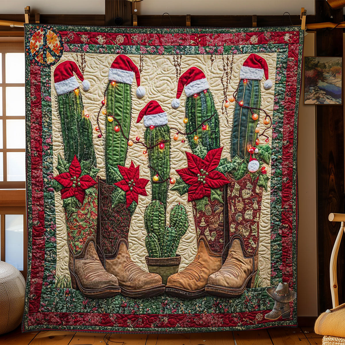 Santa Cactus Boot WN2711016CL Quilt