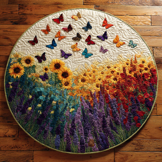 Butterfly Meadow CW1208005CL Quilted Round Mat