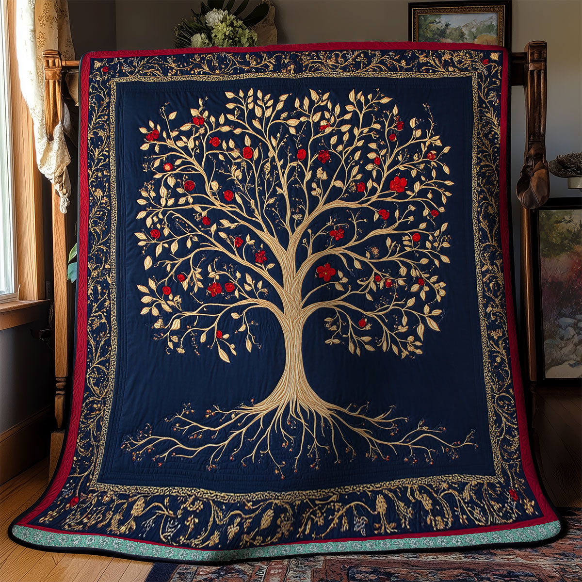 Floral Tree WX1812015CL Quilt