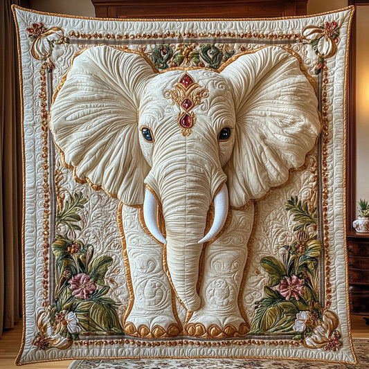 Royal White Elephant WY0104025CL Quilt