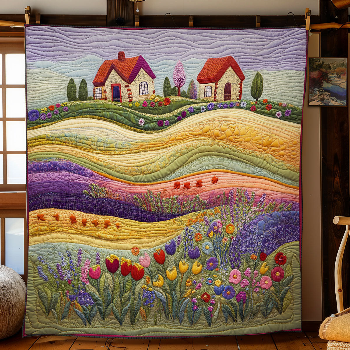 Flower Skies WN1507017CL Quilt