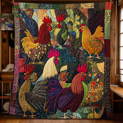 Chicken Family WY0901018CL Quilt