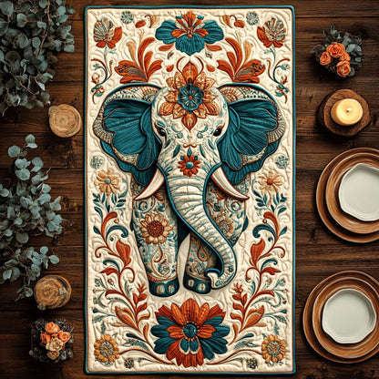 Majestic Elephant CW1505127CL Quilted Table Runner