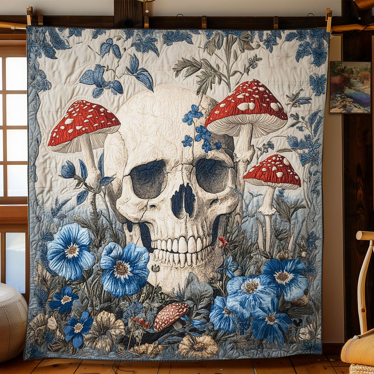 Fabled Skull Forest WN1607010CL Quilt