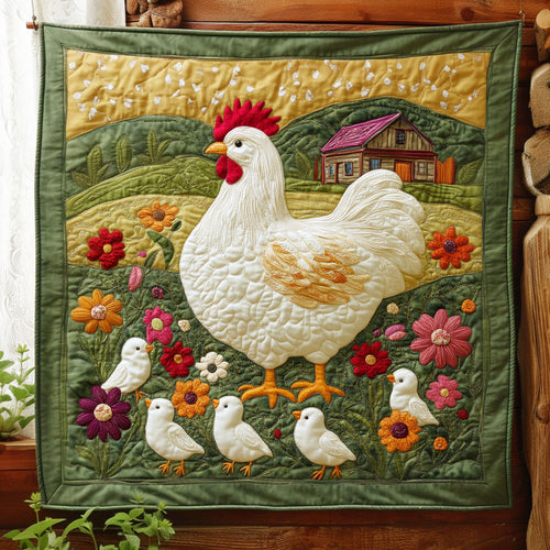 Mother Hen And Chicks DH2609006CL Quilt