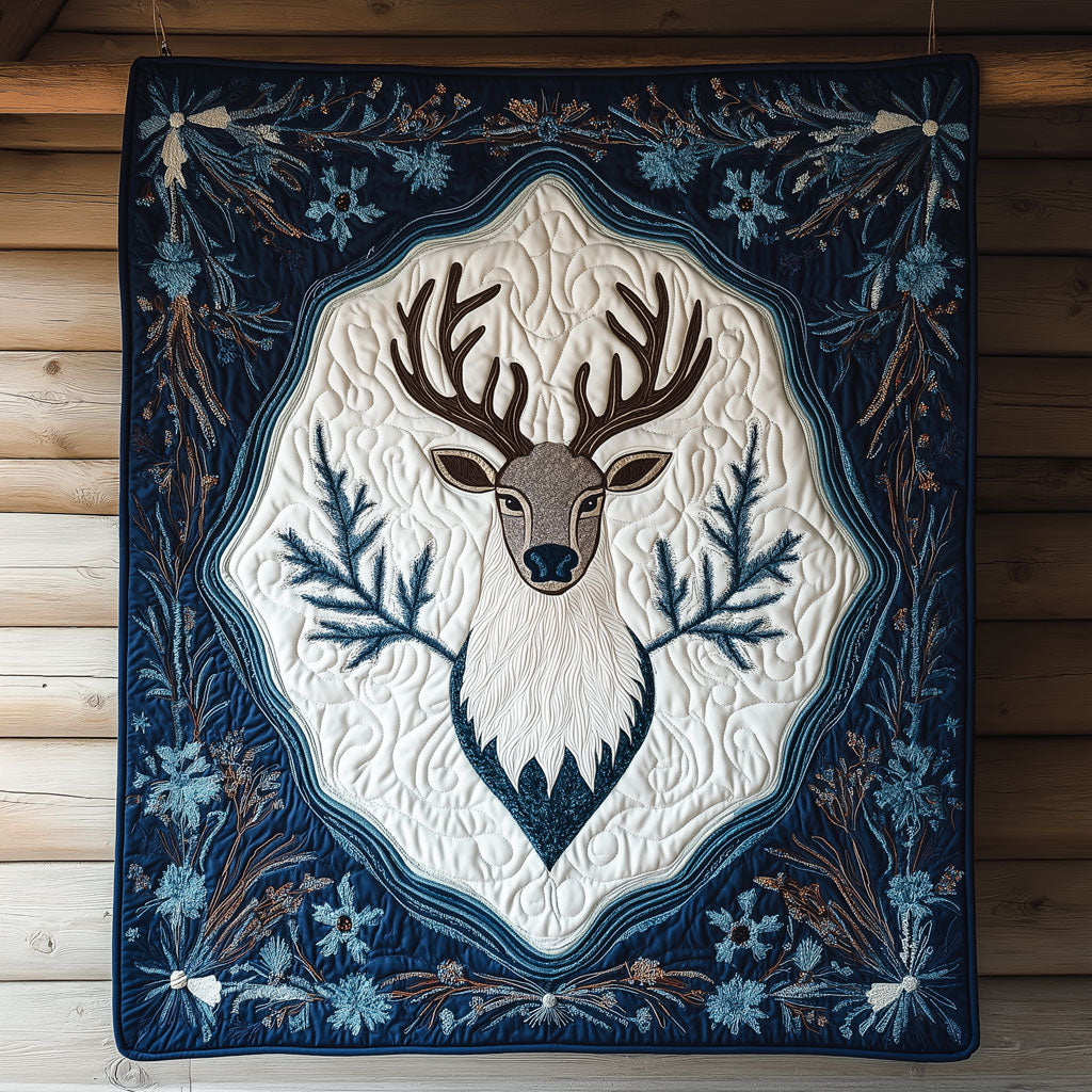 Majestic Winter Reindeer XK2209002CL Quilt
