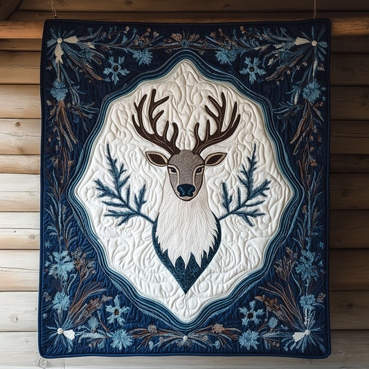 Majestic Winter Reindeer XK2209002CL Quilt