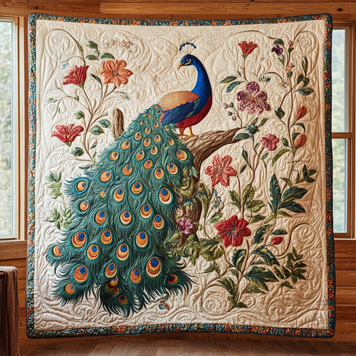 Floral Peacock CW0107024CL Quilt