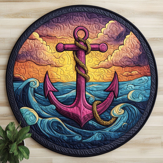 Magic Anchor CW1206024CL Quilted Round Mat