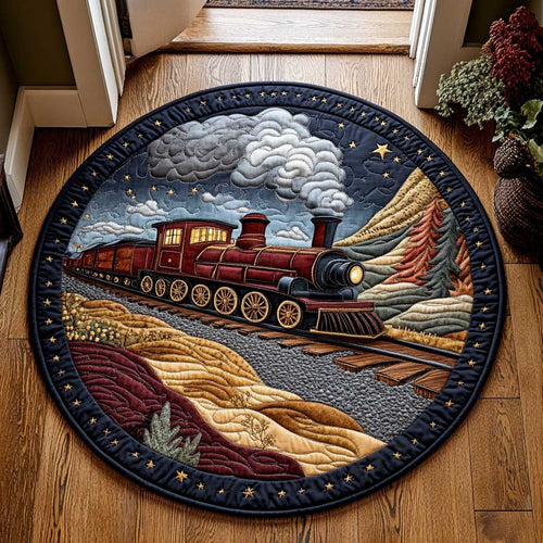 Long Journey CQ1505021CL Quilted Round Mat