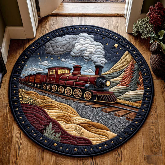 Long Journey CQ1505021CL Quilted Round Mat