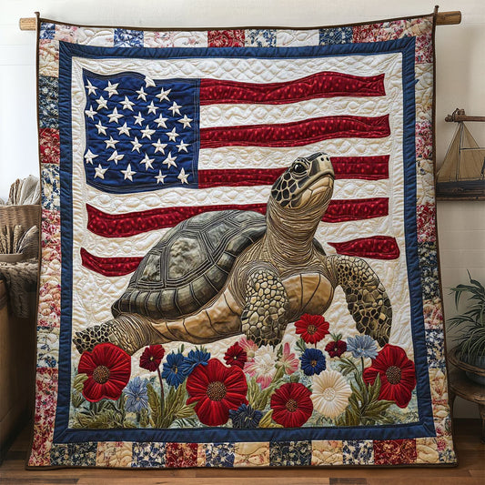 Turtle Among Wildflowers WN1604062CL Quilt