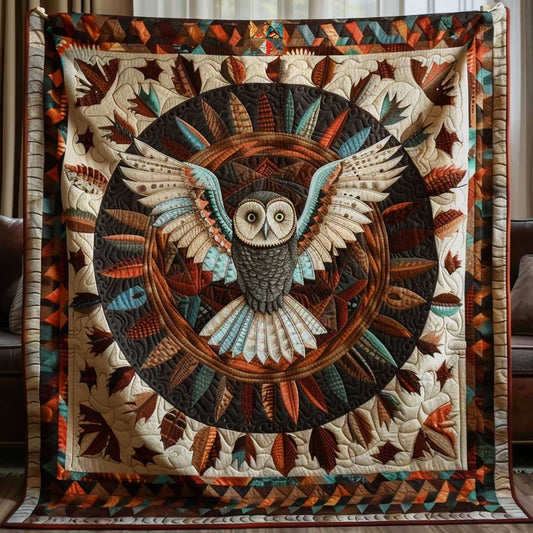 Autumn Native American Owl WP1710031CL Quilt