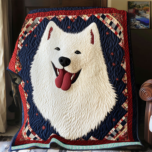 Happy Samoyed WX2312031CL Quilt