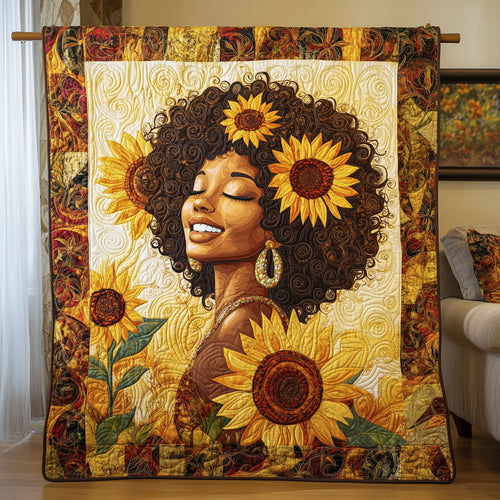 Happy Women In Sunflower WY1706018CL Quilt