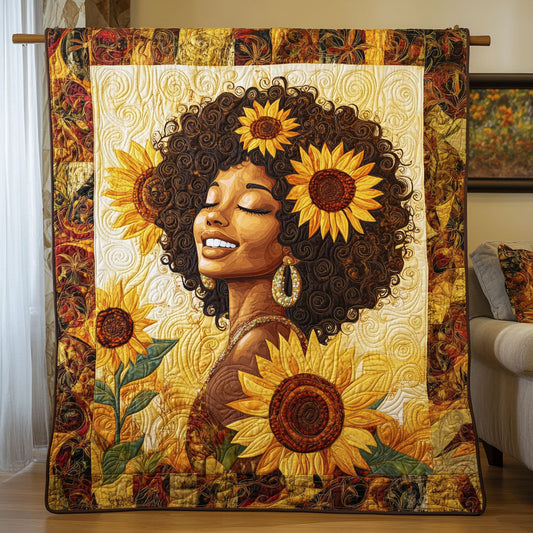 Happy Women In Sunflower WY1706018CL Quilt