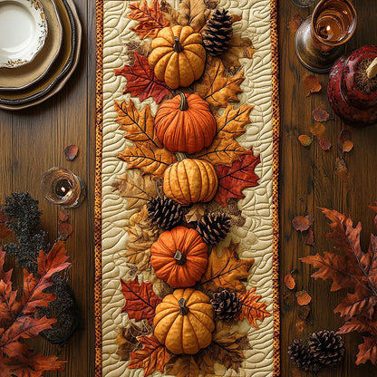 Autumn Pumpkin CW1906001CL Quilted Table Runner