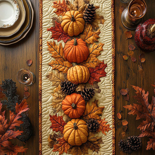 Autumn Pumpkin CW1906001CL Quilted Table Runner