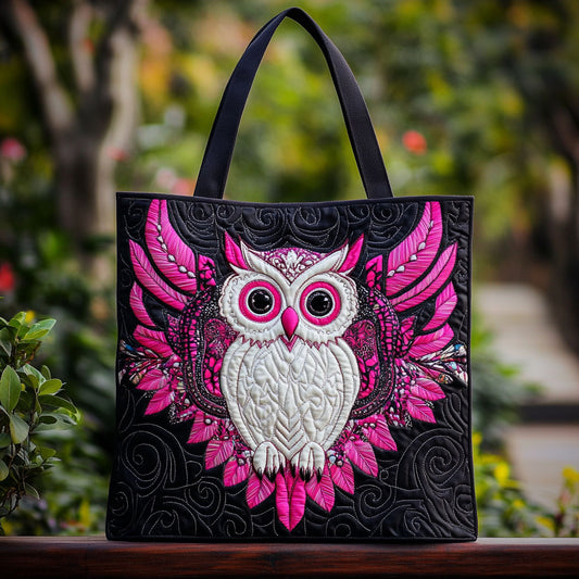Daring Owl WN2709013CL Quilted Tote Bag