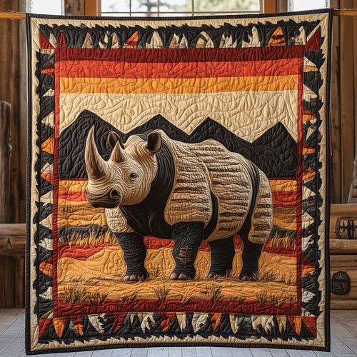 Rhinoceros Tribal CP1407044CL Quilt