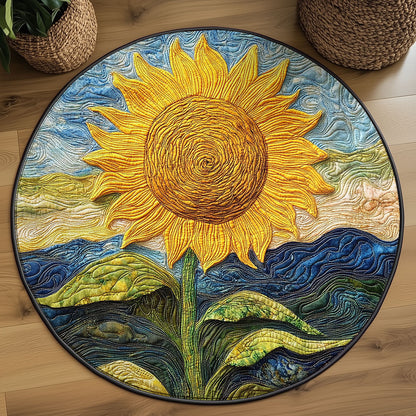 Sunflower WY2003126CL Quilted Round Mat