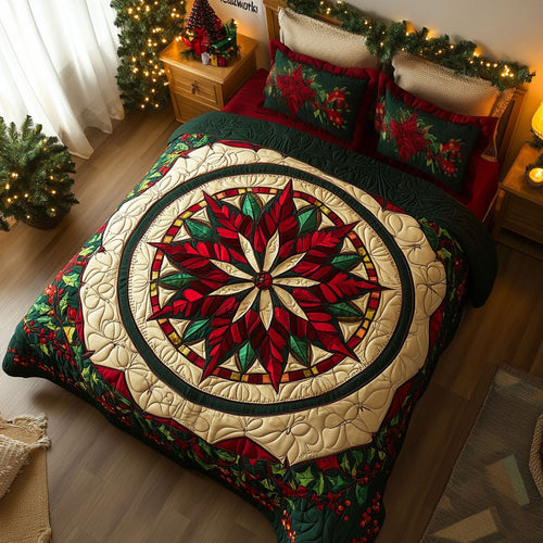 Jolly Poinsettia CW0512047CL Duvet Cover Set