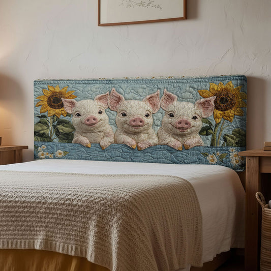 Softsnout Pig WN2512021CL Quilted Headboard Slipcover