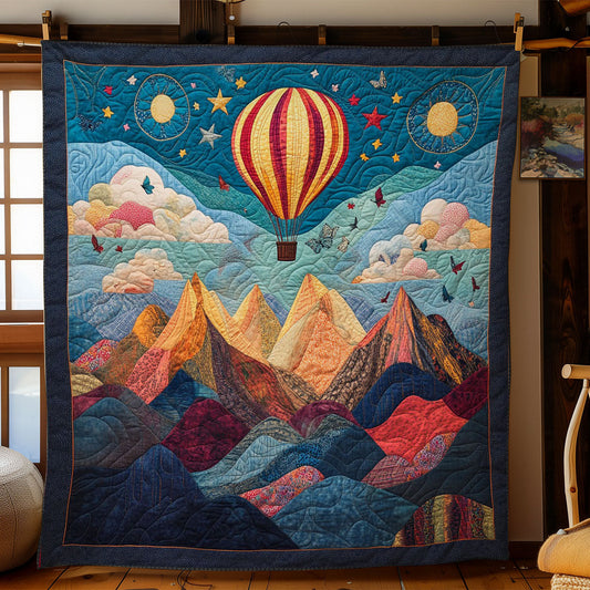 Hot Air Balloon Landscape WY2103014CL Quilt
