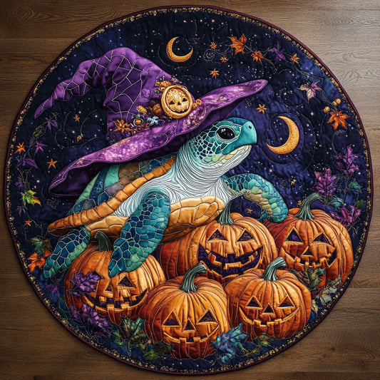 Enchanted Turtle WN1308037CL Quilted Round Mat