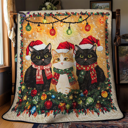 Festive Cat Trio WN1912039CL Quilt