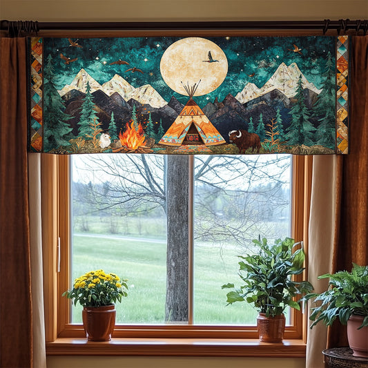 Camping Night WX1405006CL Quilted Valance
