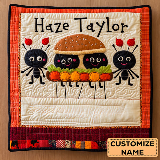 Ant Picnic Parade WN3007002CL Personalized Baby Quilt