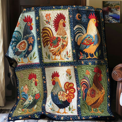 Folk Charm Chicken WJ0401006CL Quilt