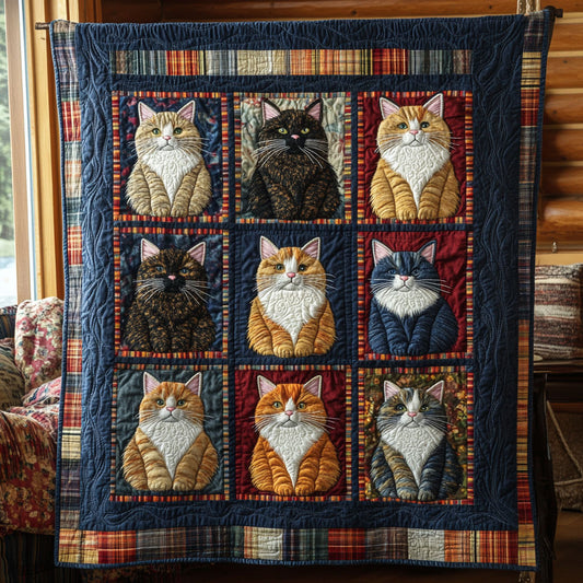 Tabby Snuggles WY2607051CL Quilt