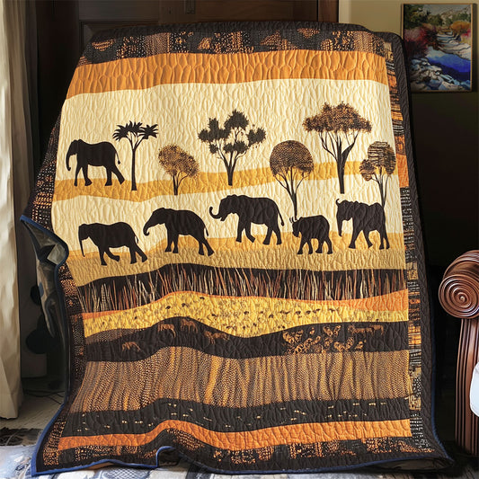 Elephant In Desert WY0303008CL Quilt