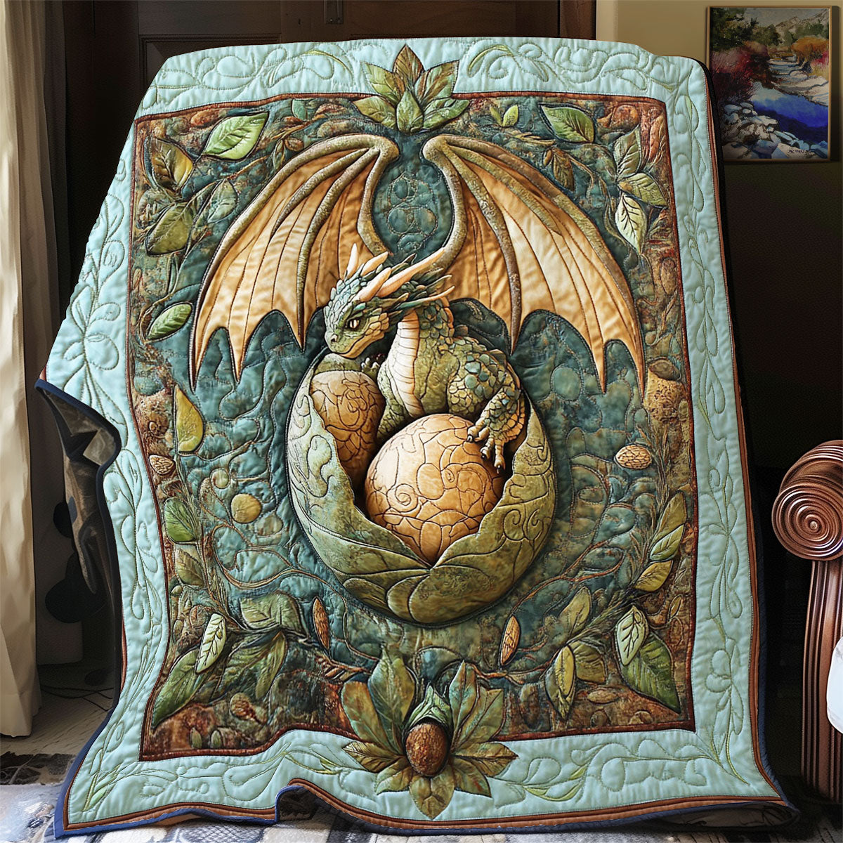 Emerald Guardian WY0703017CL Quilt