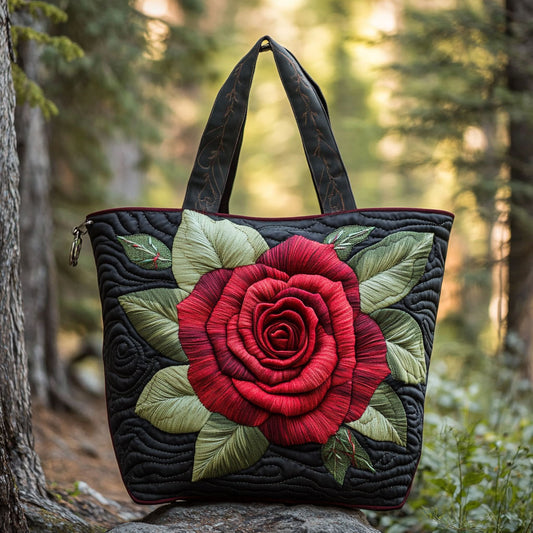 Elegant Rose WN2209024CL Quilted Tote Bag