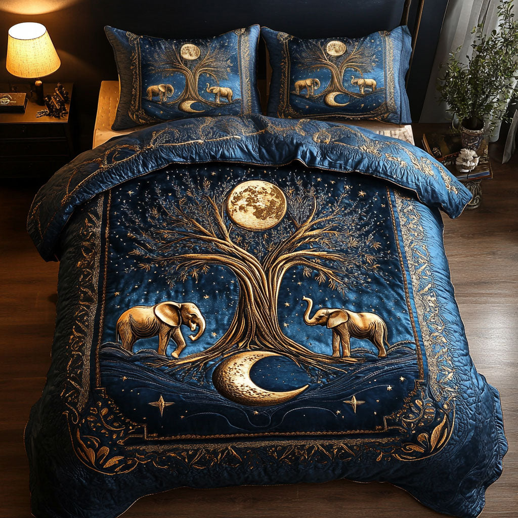 Elephant Life Tree WN1010026CL Duvet Cover Set