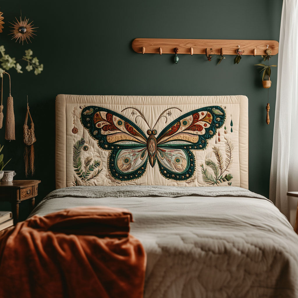 Ethereal Butterfly KL1612003CL Quilted Headboard Slipcover
