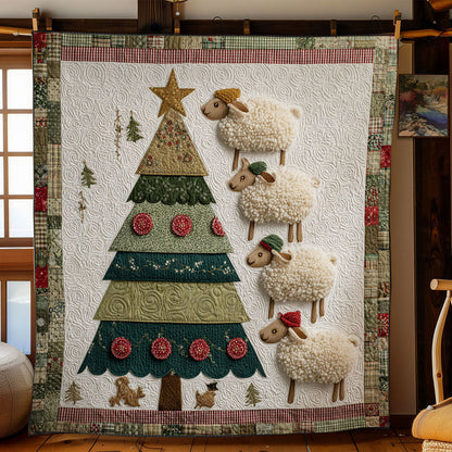 Sheep Christmas Star WN1811105CL Quilt